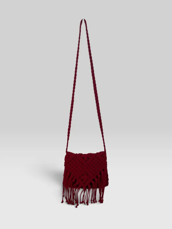 Cartera croché roja
