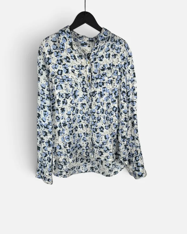 Camisa cruda c/flores azules charter club