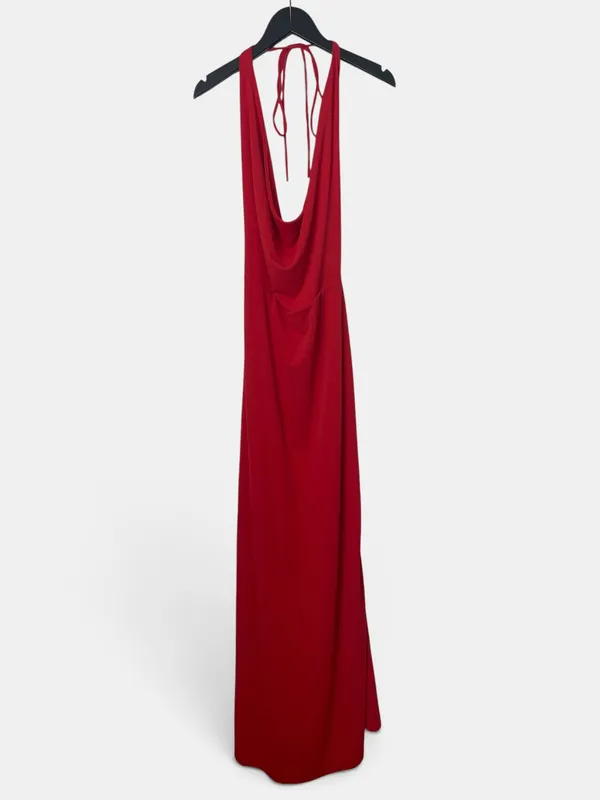 Vestido largo espalda abierta zara