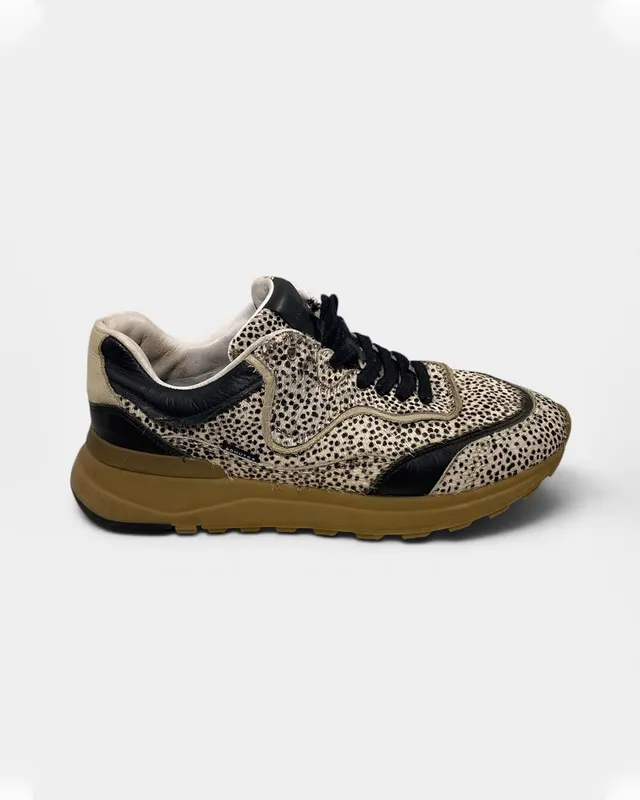 Zapatillas cuero y pelo — Rotunda