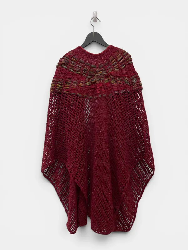 Poncho tejido quiroga quiroga