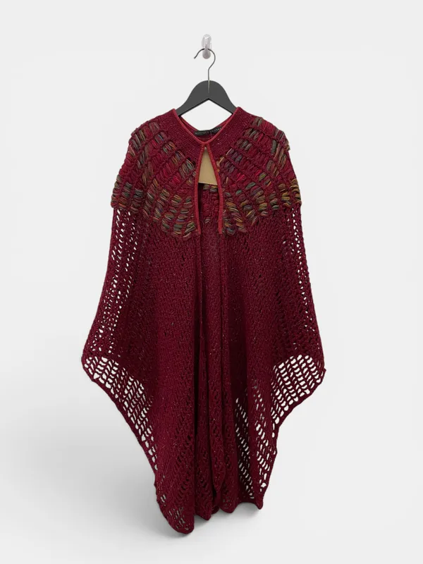 Poncho tejido quiroga quiroga