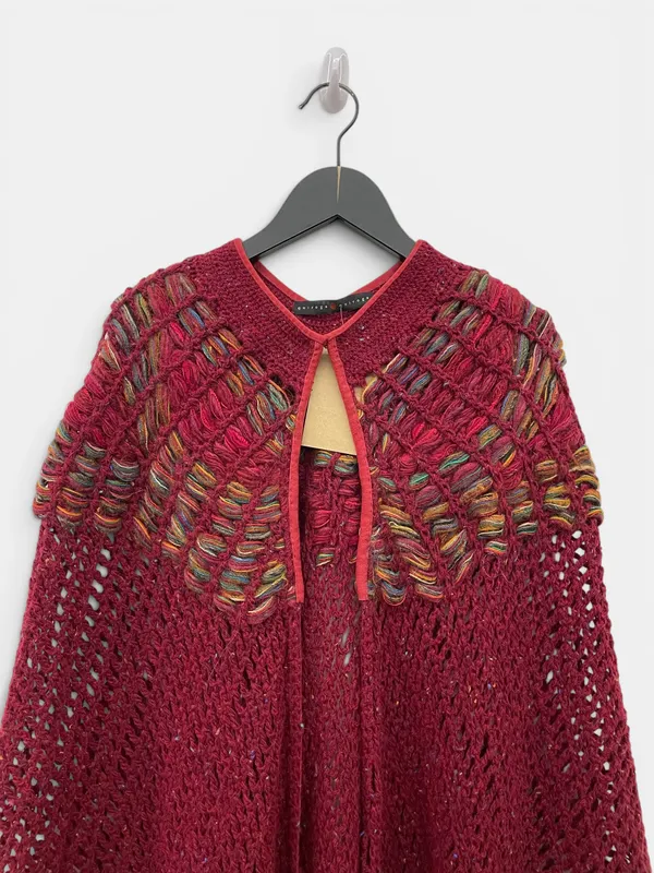 Poncho tejido quiroga quiroga