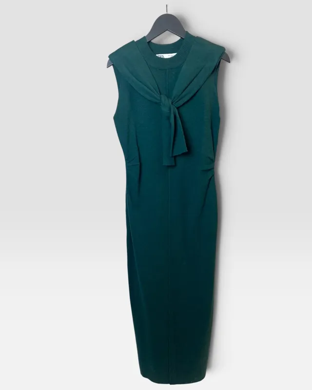 Vestido verde zara