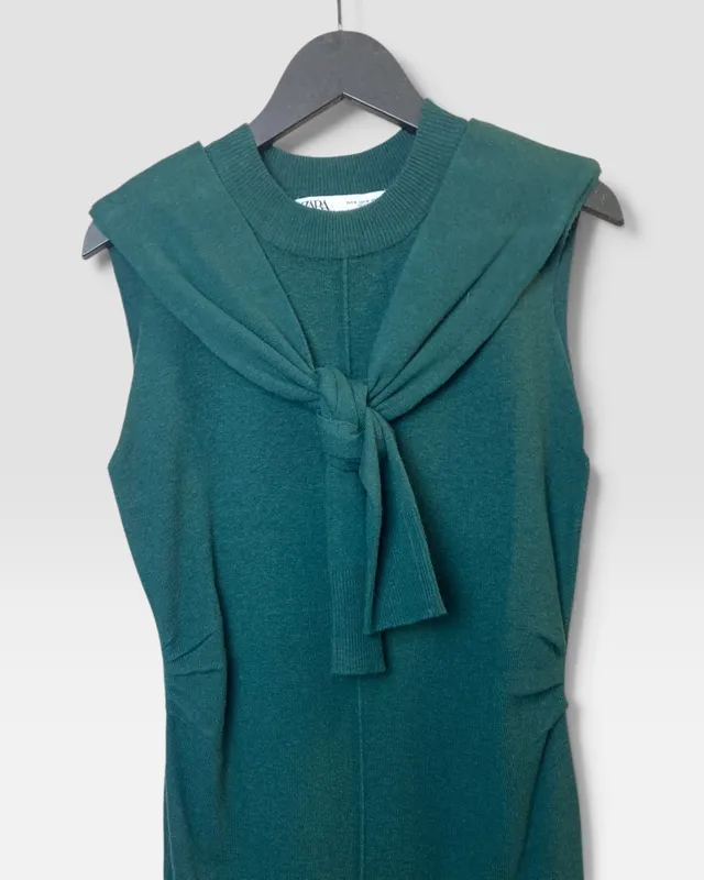 Vestido verde zara
