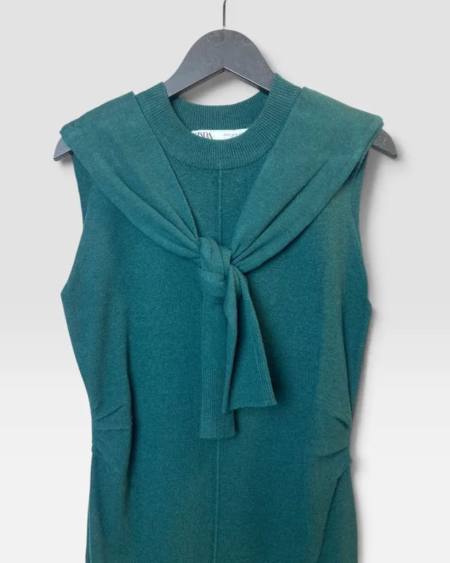 Vestido verde zara
