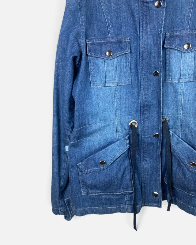 Campera jean azul