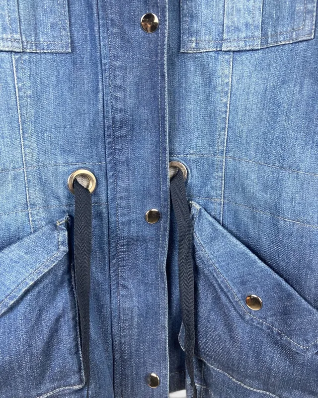 Campera jean azul