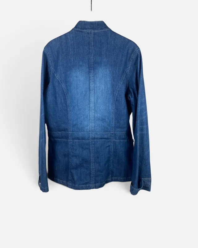 Campera jean azul