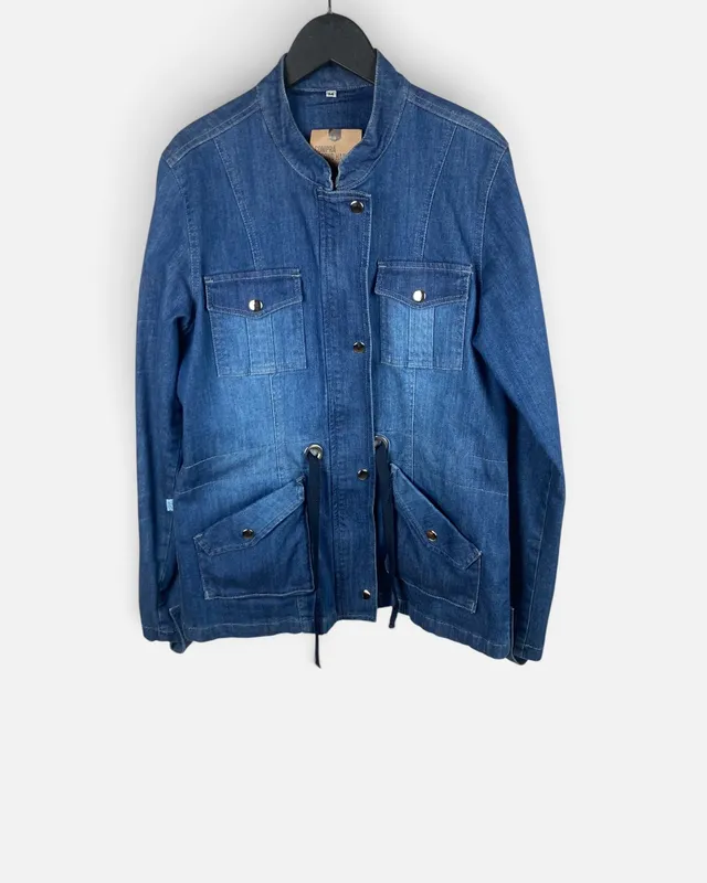 Campera jean azul
