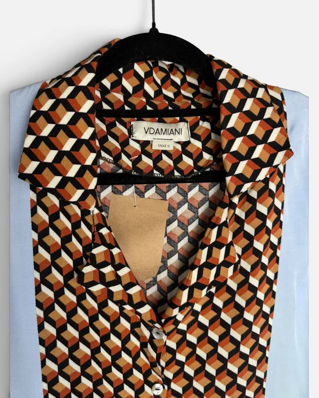 Camisa mc combinada v damiani