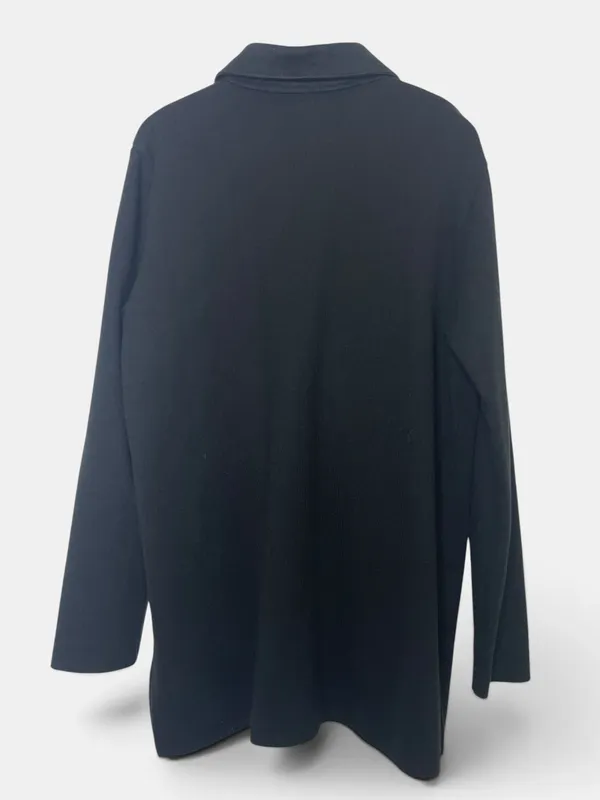 Camisa tejida con bolsilloen cuero alejandra iglesias