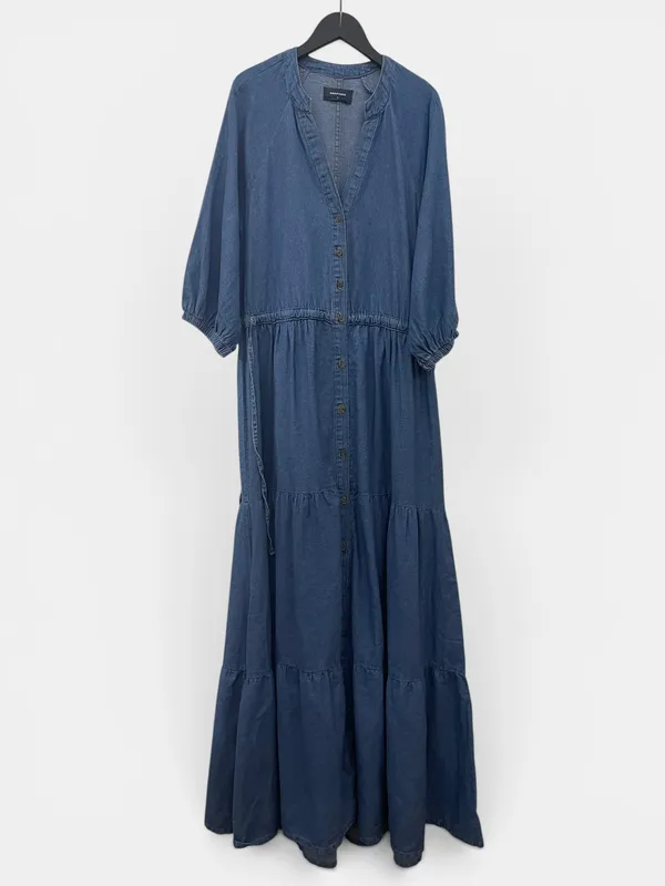 Vestido jean campesino marfinno