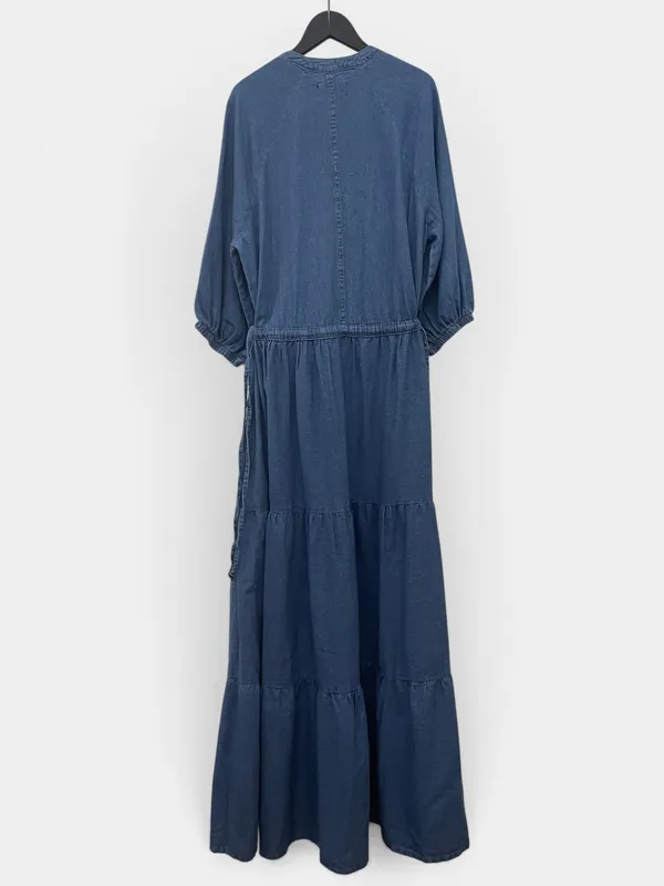 Vestido jean campesino marfinno