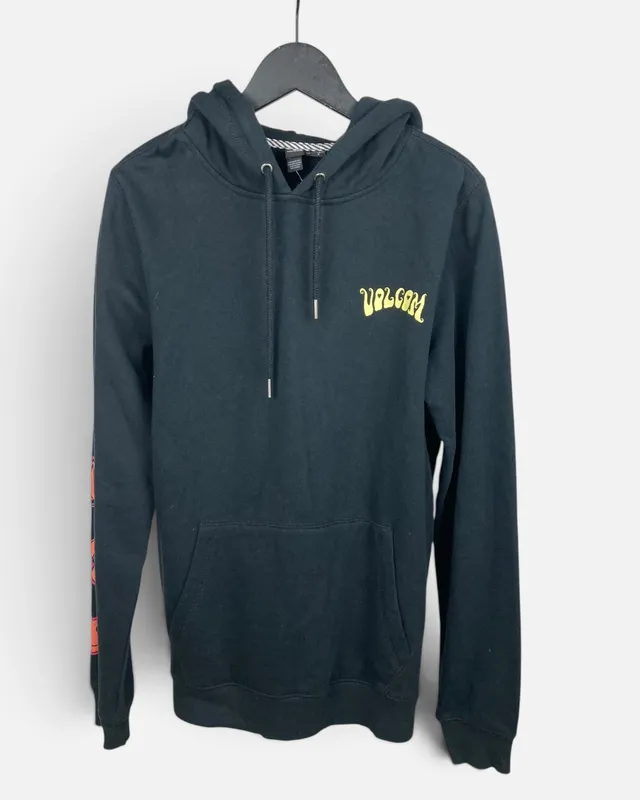 Buzo negro estampado volcom