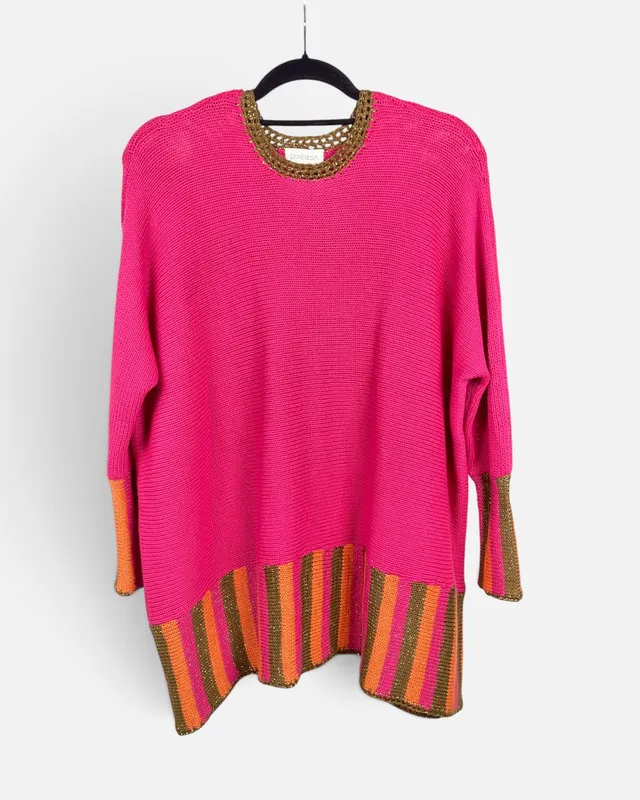 Buzo fucsia diversa