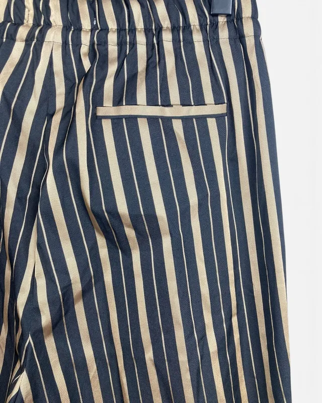 Pantalon rayado negro rapsodia
