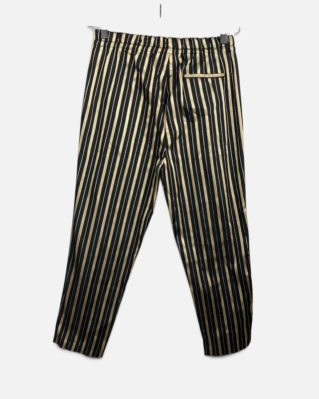 Pantalon rayado negro rapsodia
