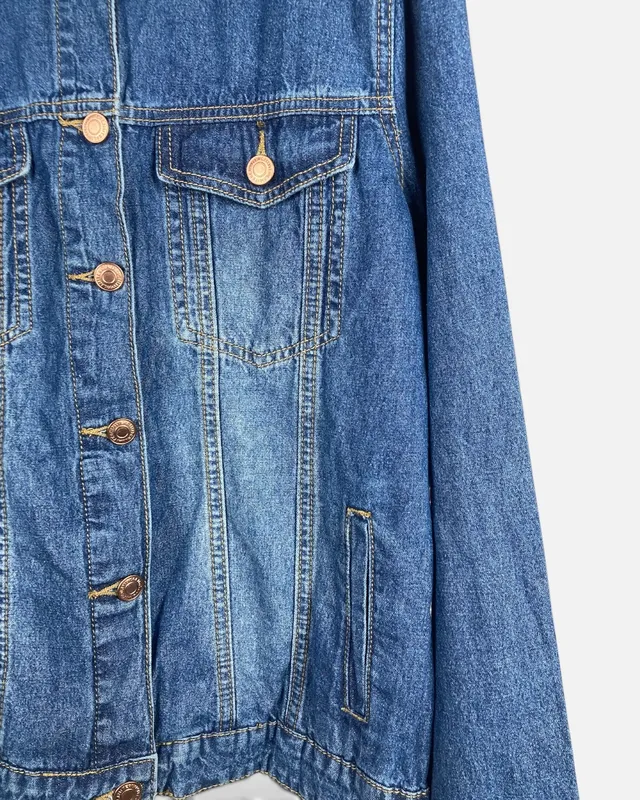 Campera de jean azul limite