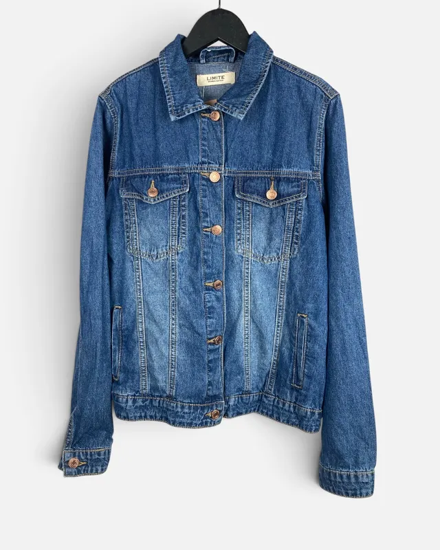 Campera de jean azul limite