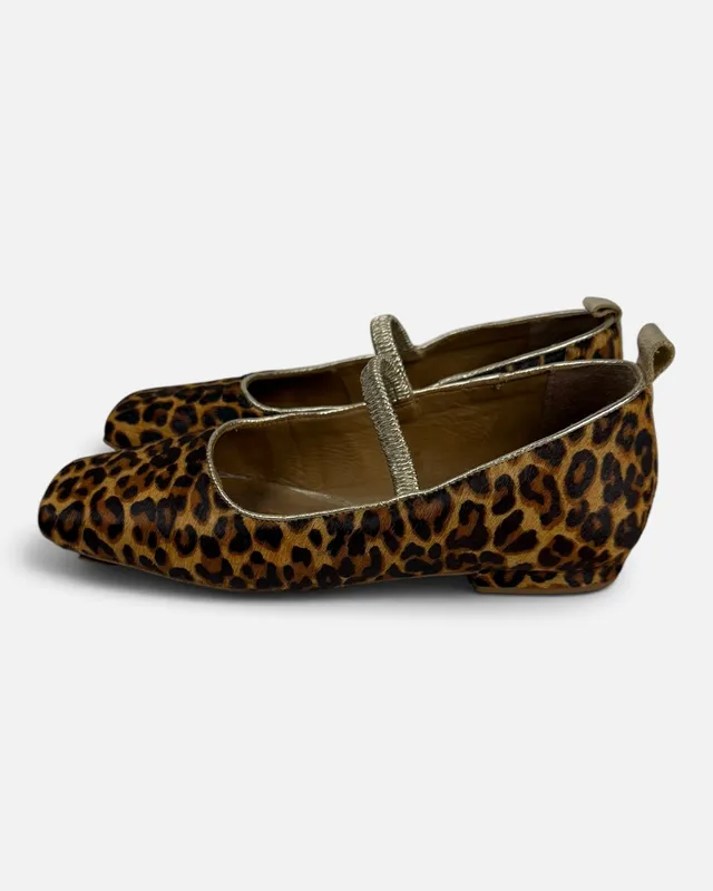 Zapatos balerinas animal print lemon