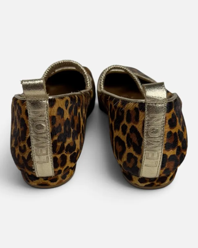 Zapatos balerinas animal print lemon