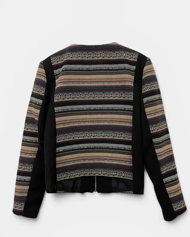 Chaqueta corta combinada h&m