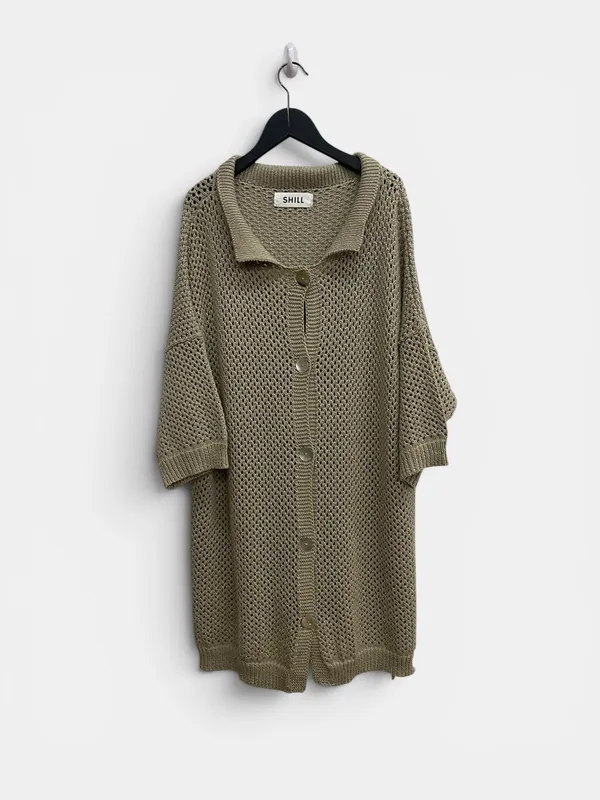 Vestido tejido calado shill bidder