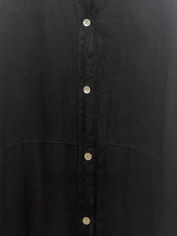 Vestido camisero largo lino made in italy