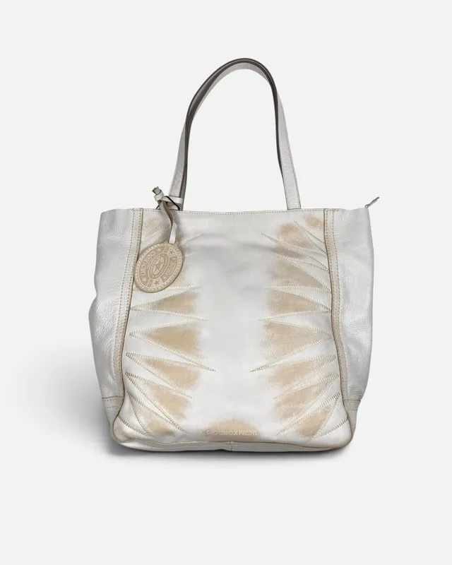 Cartera blanca cuero caro criado x prune