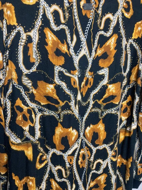 Vestido animal print c/puño maria cher