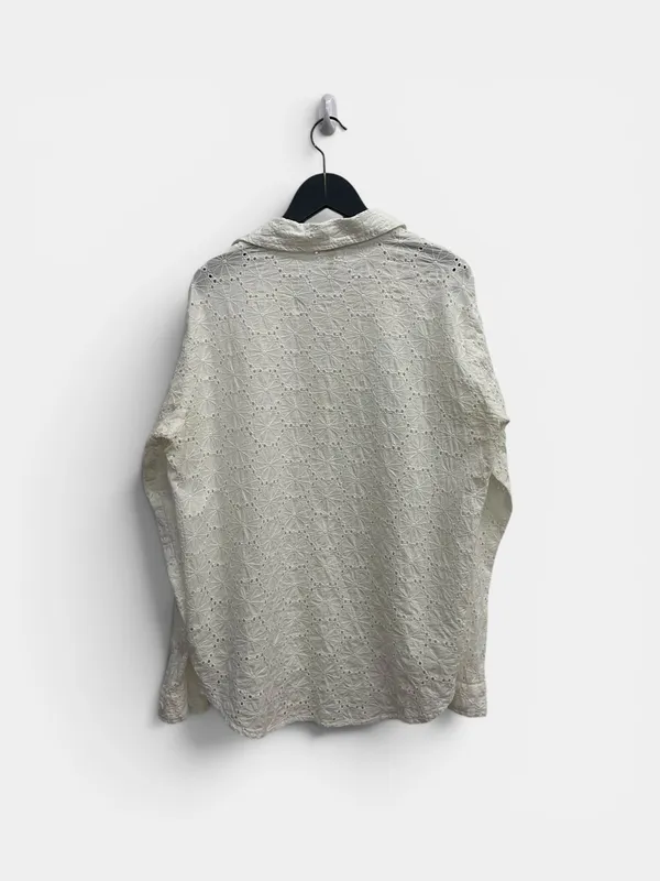 Camisa broderie flores indian