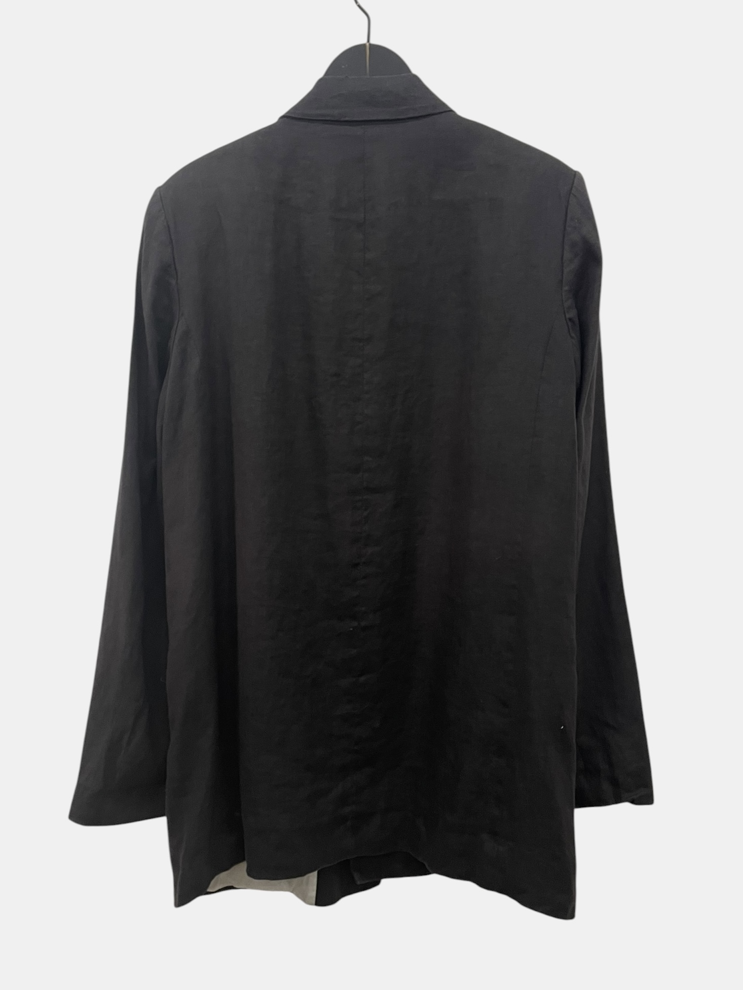 Blazer lino gris oscuro zara