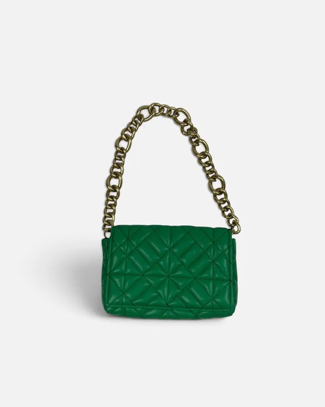 Cartera verde zara