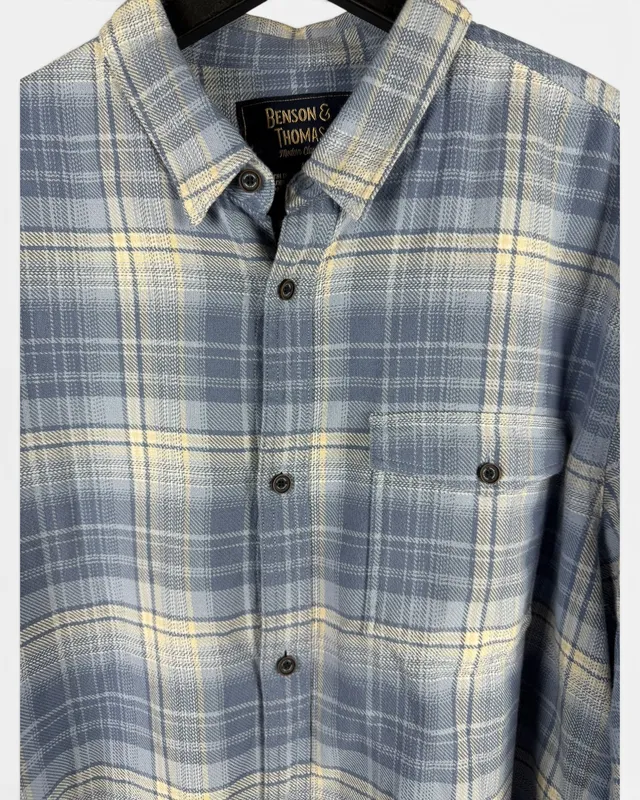 Camisa cuadrille celeste benson&thomas