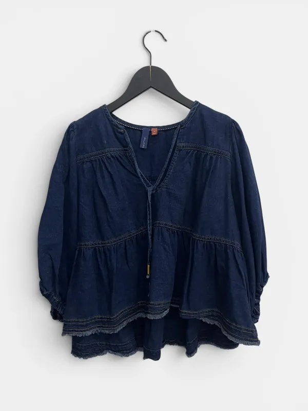 Blusa acampanada jean pilcro