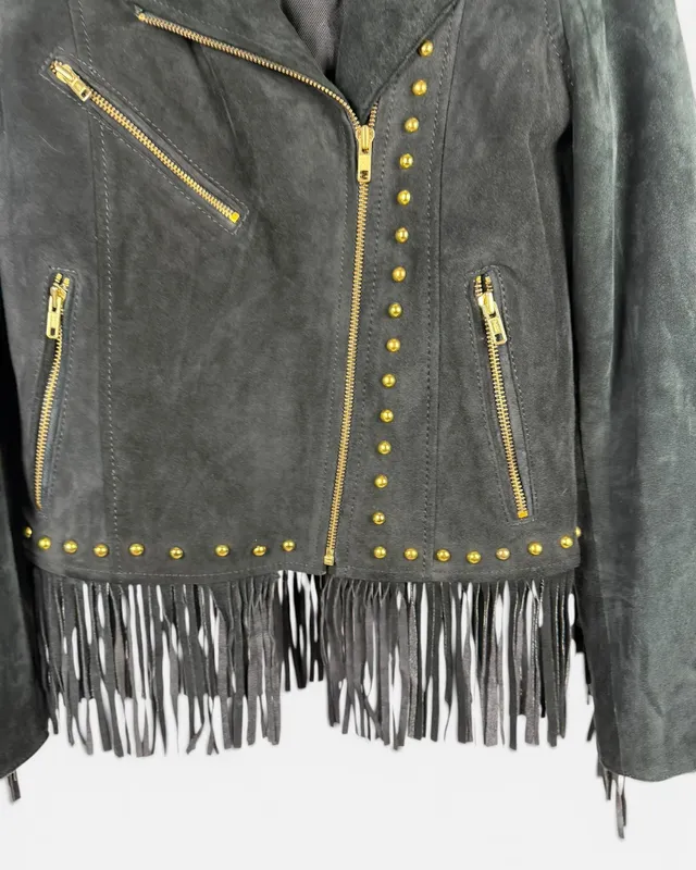 Campera gamuza negra kenya
