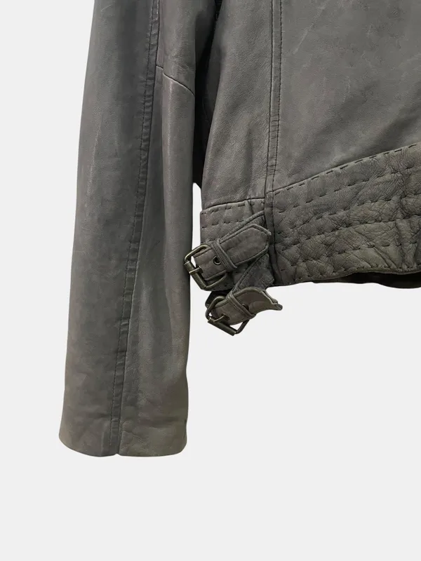 Chaqueta en cuero doma