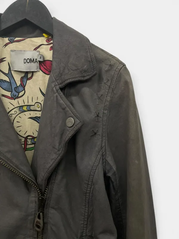 Chaqueta en cuero doma