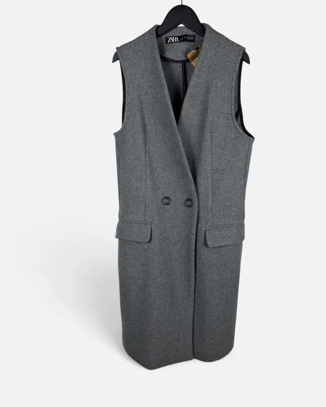 Chaleco gris zara