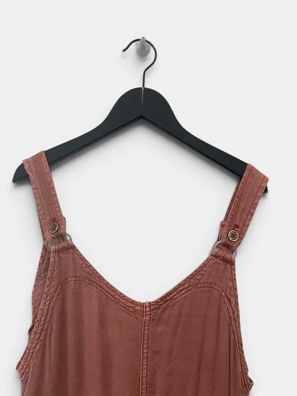 Mono jardinero largo teñido american eagle