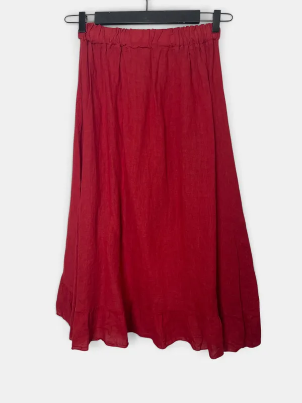 Pollera lino volado symphorine