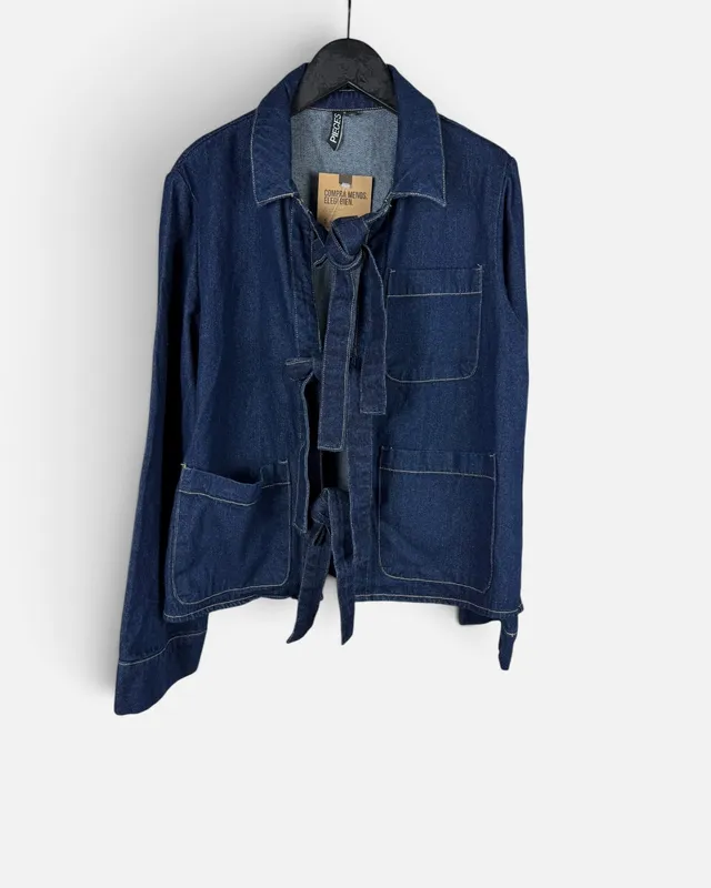Chaqueta de jean c/lasos pieces