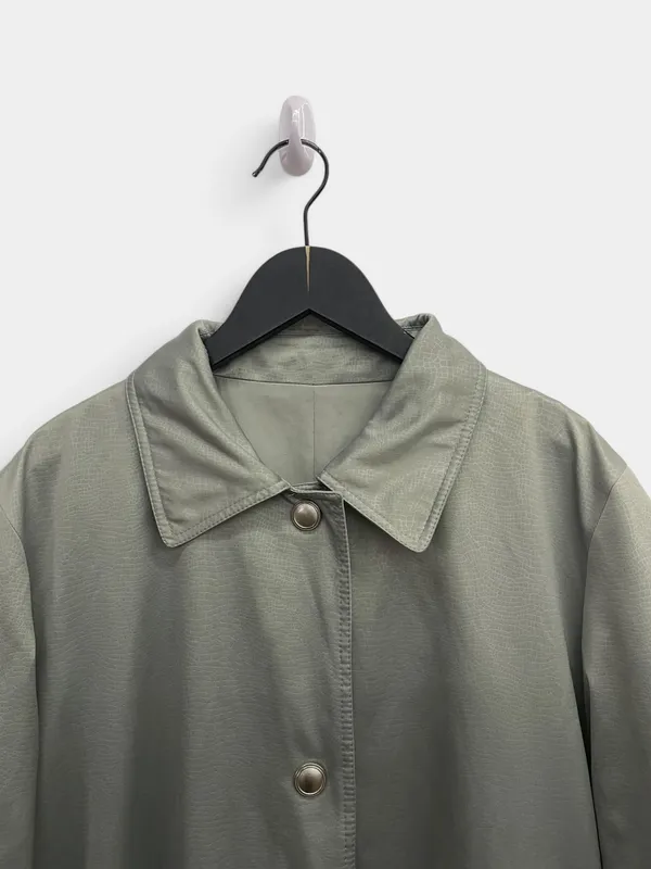 Gabardina reversible corta