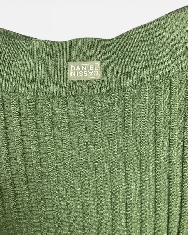 Pollera verde tejida daniel cassin