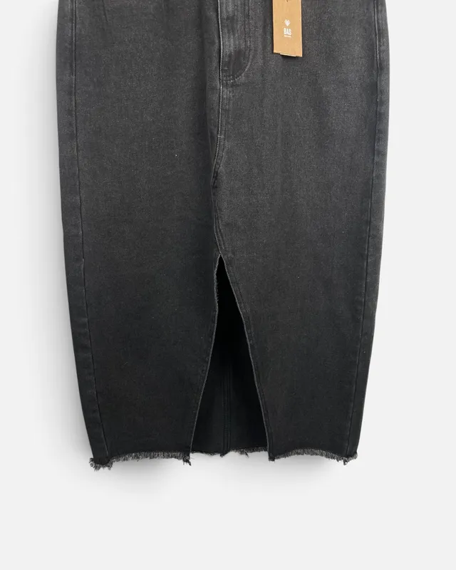 Pollera jean negra bas