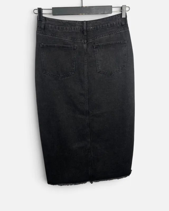 Pollera jean negra bas