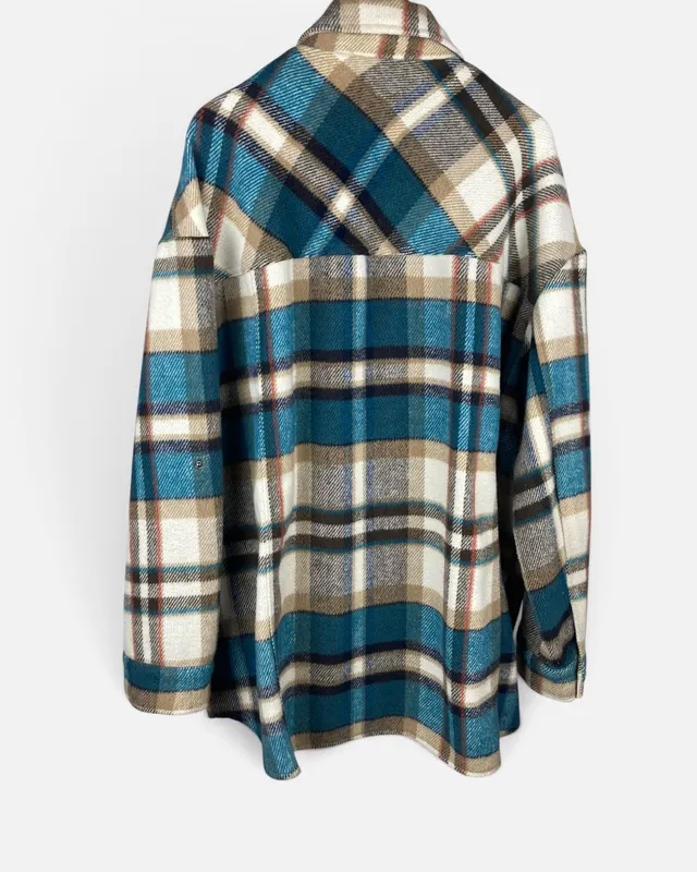 Sobre camisa cuadrille zara