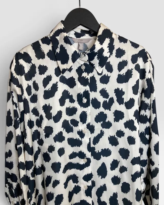 Camisa blanca y negra H&M