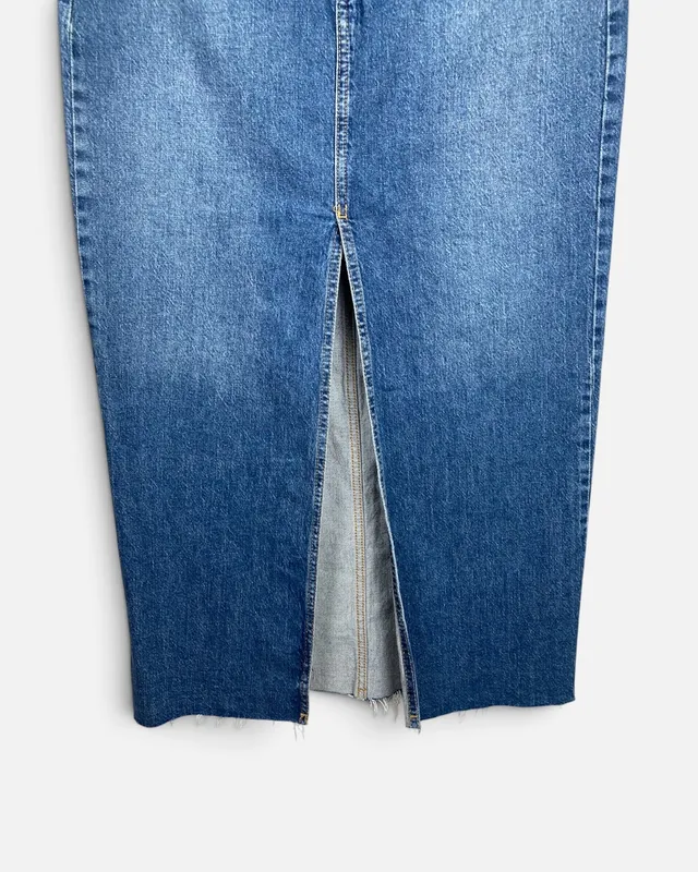 Pollera jean azul stradivarius